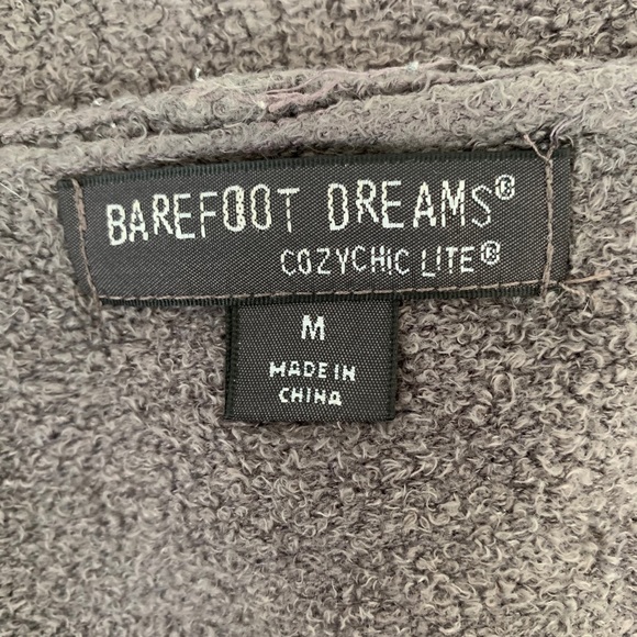 BAREFOOT DREAMS CozyChic Lite cardigan gray color M. - Picture 12 of 12